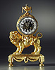 A very rare Louis XVI gilt bronze Pendule 'Au Lion'